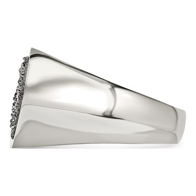 Stainless Steel Druzy Ring – view 4