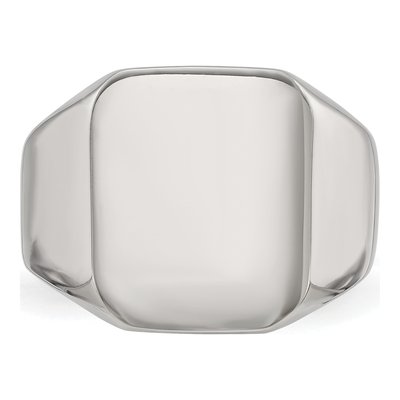 Men's Stainless Steel Signet Ring – view 5