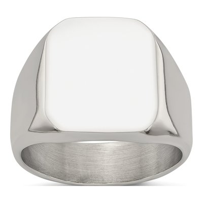 Men's Stainless Steel Signet Ring