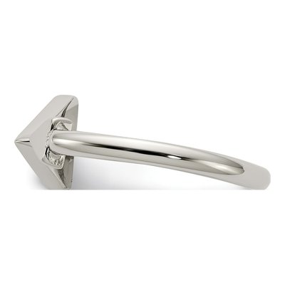 Stainless Steel Turquoise Triangle Ring – view 5
