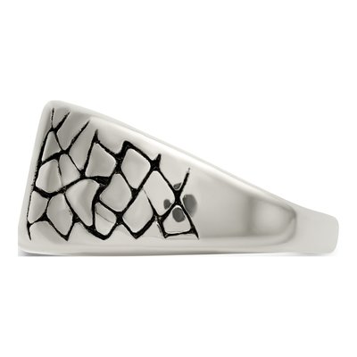 Men's Stainless Steel Crystal Cross Ring – view 5