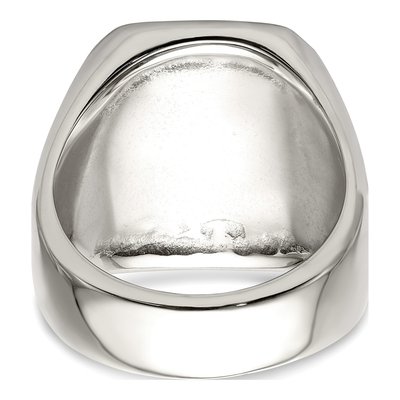 Men's Stainless Steel & 14K Gold Praying Hands Ring – view 6