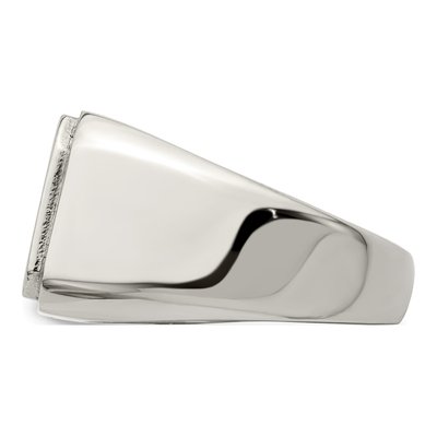 Men's Stainless Steel Signet Ring – view 4