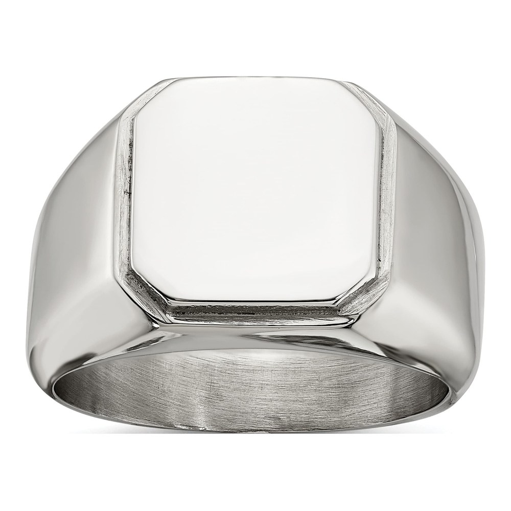 Men's Stainless Steel Signet Ring