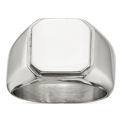 Men's Stainless Steel Signet Ring