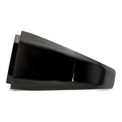Men's Black Stainless Steel Signet Ring – view 4