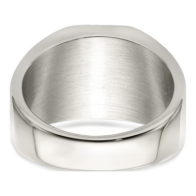 Men's Stainless Steel Signet Ring – view 6