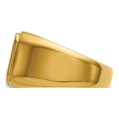 Men's Stainless Steel IP Signet Ring – view 5