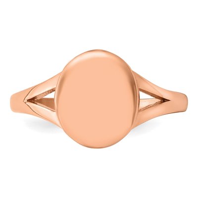 Stainless Steel IP Oval Disc Ring – view 5