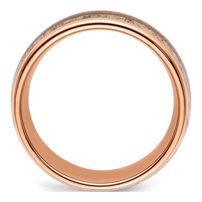 Stainless Steel 8mm IP Wedding Band – view 2