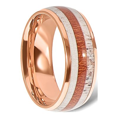 Stainless Steel 8mm IP Wedding Band – view 5