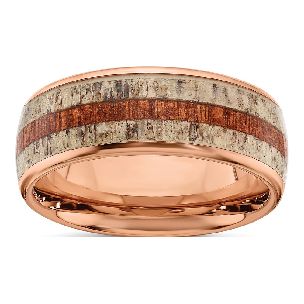 Stainless Steel 8mm IP Wedding Band