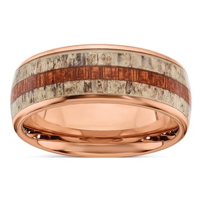 Stainless Steel 8mm IP Wedding Band
