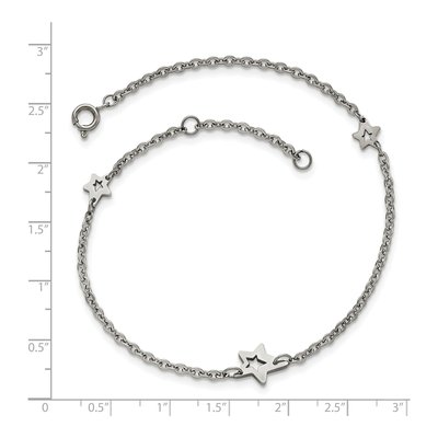 Stainless Steel Star Anklet – view 5