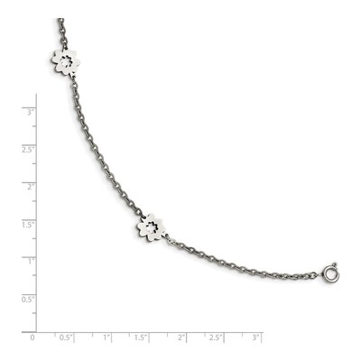 Stainless Steel Flower Anklet – view 5