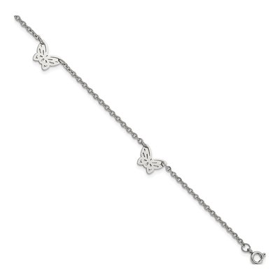 Stainless Steel Butterfly Anklet