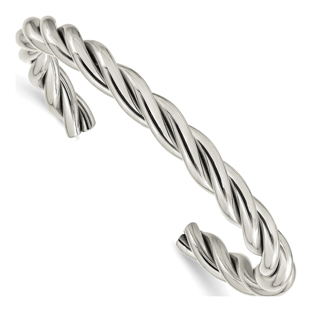 Stainless Steel Twisted Cuff Bracelet