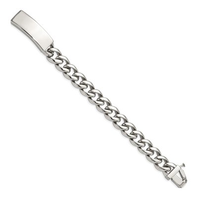 Stainless Steel Curb ID Bracelet – view 4
