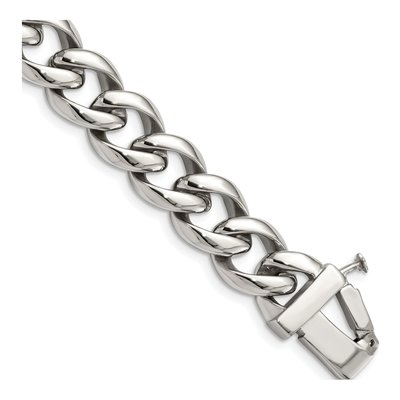 Stainless Steel Curb ID Bracelet