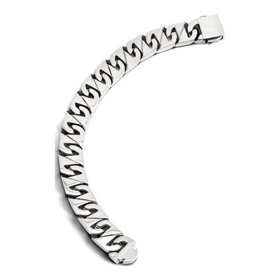 Men's Stainless Steel 15mm Fancy Link Chain Bracelet – view 8