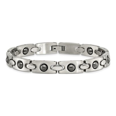 Black Stainless Steel Link Bracelet – view 5