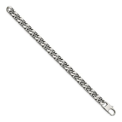 Stainless Steel Fancy Link Bracelet – view 4