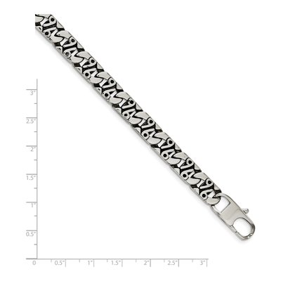 Stainless Steel Fancy Link Bracelet – view 6