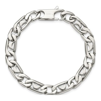 Men's Stainless Steel Polished Fancy Link Bracelet – view 5