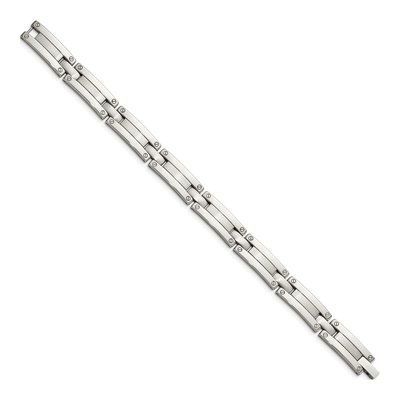 Men's Chisel Stainless Steel Link Bracelet, 8.5" – view 4