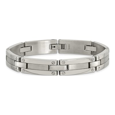 Men's Chisel Stainless Steel Link Bracelet, 8.5" – view 5