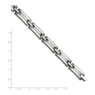 Men's Chisel Stainless Steel Link Bracelet, 8.5" – view 6