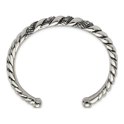 Stainless Steel Crystal Cuff Bracelet – view 3