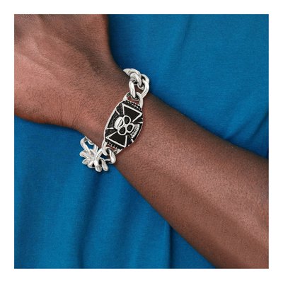 Stainless Steel Skull Curb Bracelet – view 6