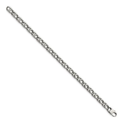 Stainless Steel Fancy Link Bracelet – view 4