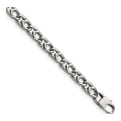 Stainless Steel Fancy Link Bracelet