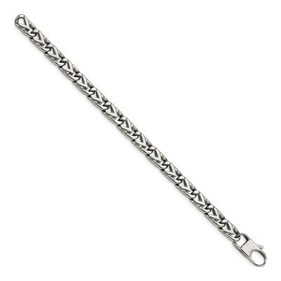 Stainless Steel Fancy Link Bracelet – view 4