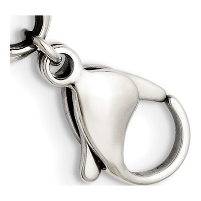 Stainless Steel Patterned Link Bracelet – view 5