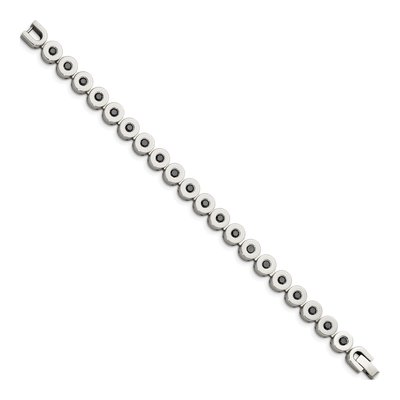 Black Stainless Steel CZ Bracelet – view 3