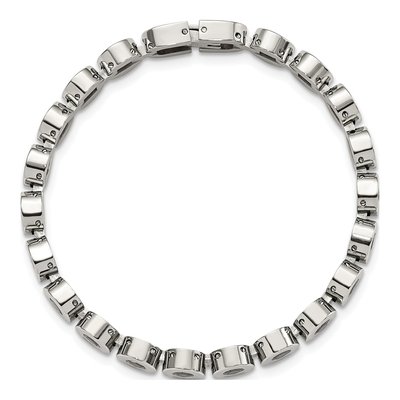 Black Stainless Steel CZ Bracelet – view 5