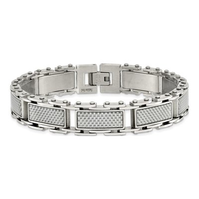 Stainless Steel Carbon Fiber Bracelet – view 5