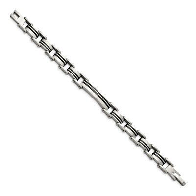 Black Stainless Steel Link Bracelet – view 4
