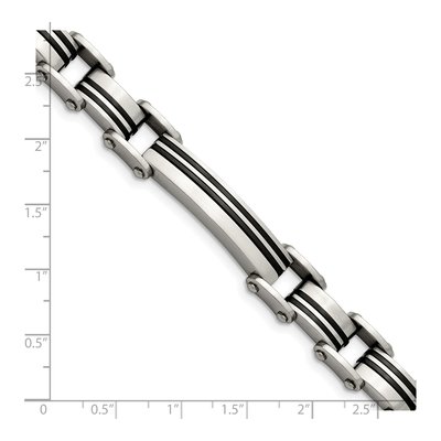 Black Stainless Steel Link Bracelet – view 6