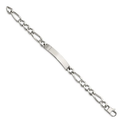 Stainless Steel Figaro ID Bracelet – view 4