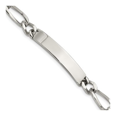 Stainless Steel Figaro ID Bracelet
