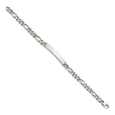 Stainless Steel Figaro ID Bracelet – view 4