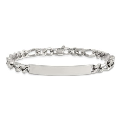 Stainless Steel Figaro ID Bracelet – view 5