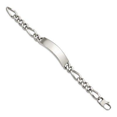 Stainless Steel Figaro ID Bracelet – view 4