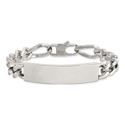 Stainless Steel Figaro ID Bracelet – view 5