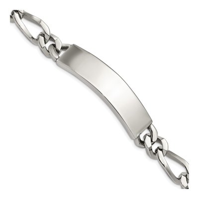 Stainless Steel Figaro ID Bracelet