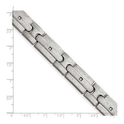 Stainless Steel CZ Link Bracelet – view 6